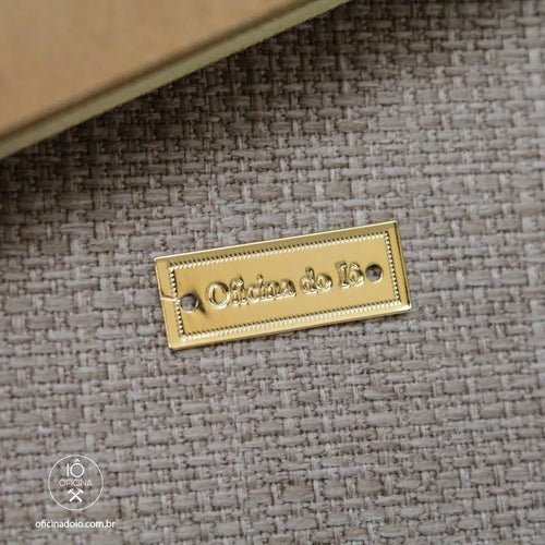Etiqueta metal personalizada para roupas 2,2cm