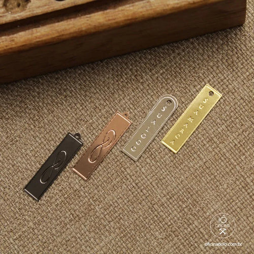 Etiquetas de metal personalizadas 30mm