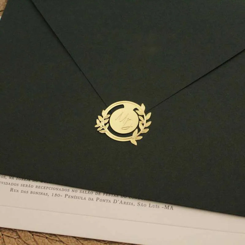 Lacre Personalizado com o Monograma do Casal