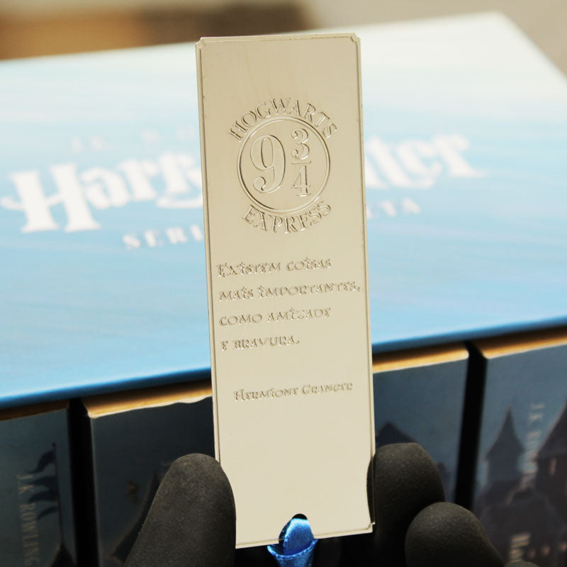 Marca-página Harry Potter 9 34 prateado