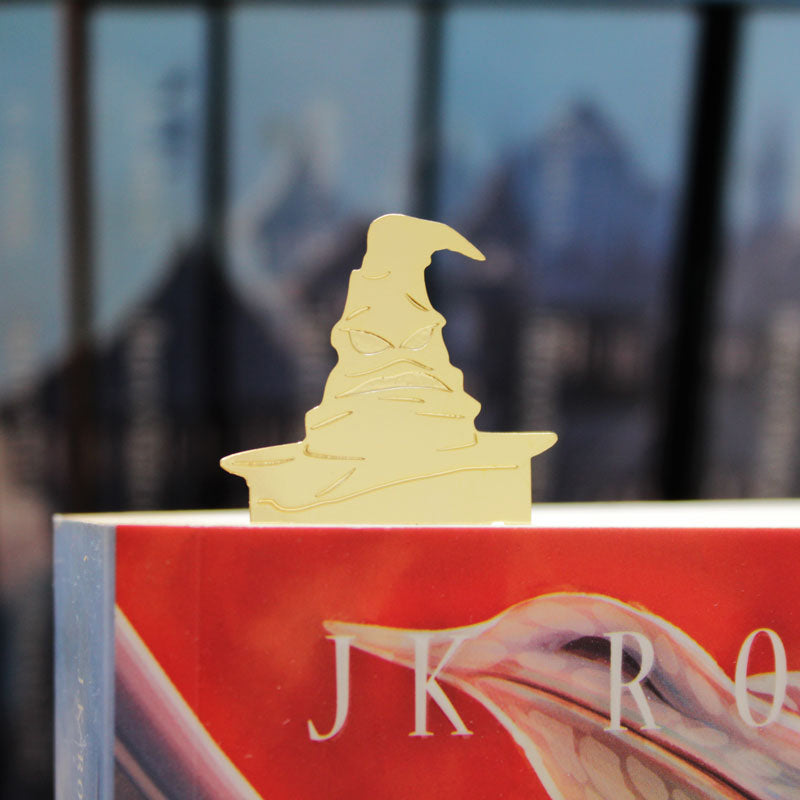 Marca-páginas Harry Potter Chapéu Seletor dourado 3