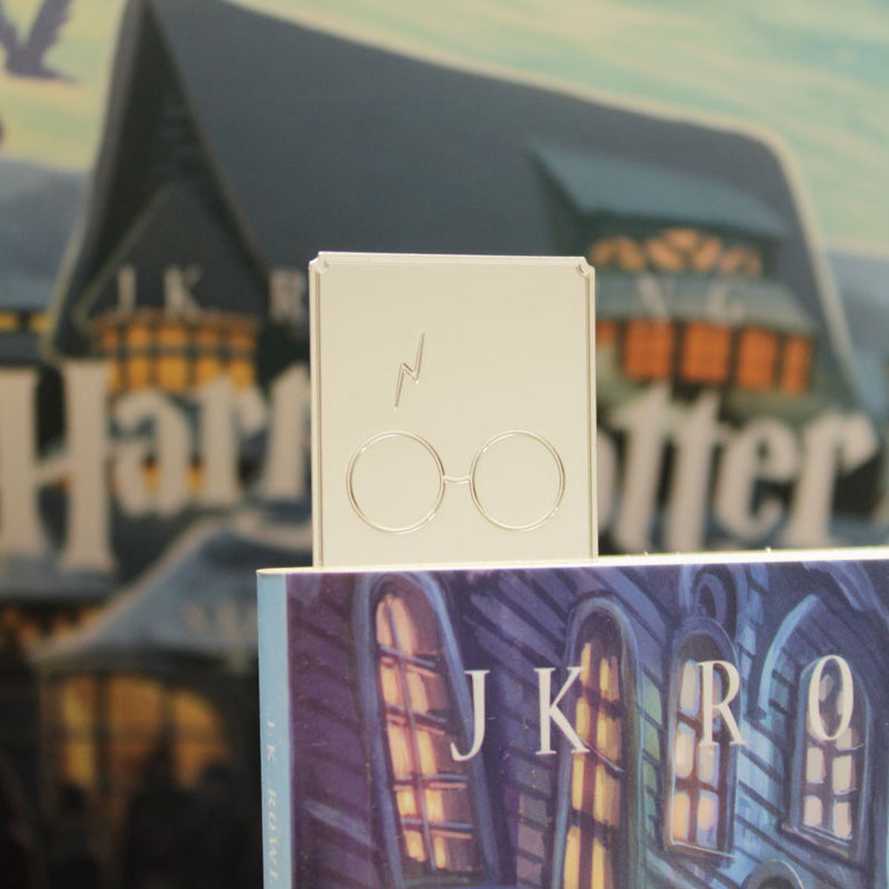 Marca-páginas Harry Potter Óculos e Raio prateado 3