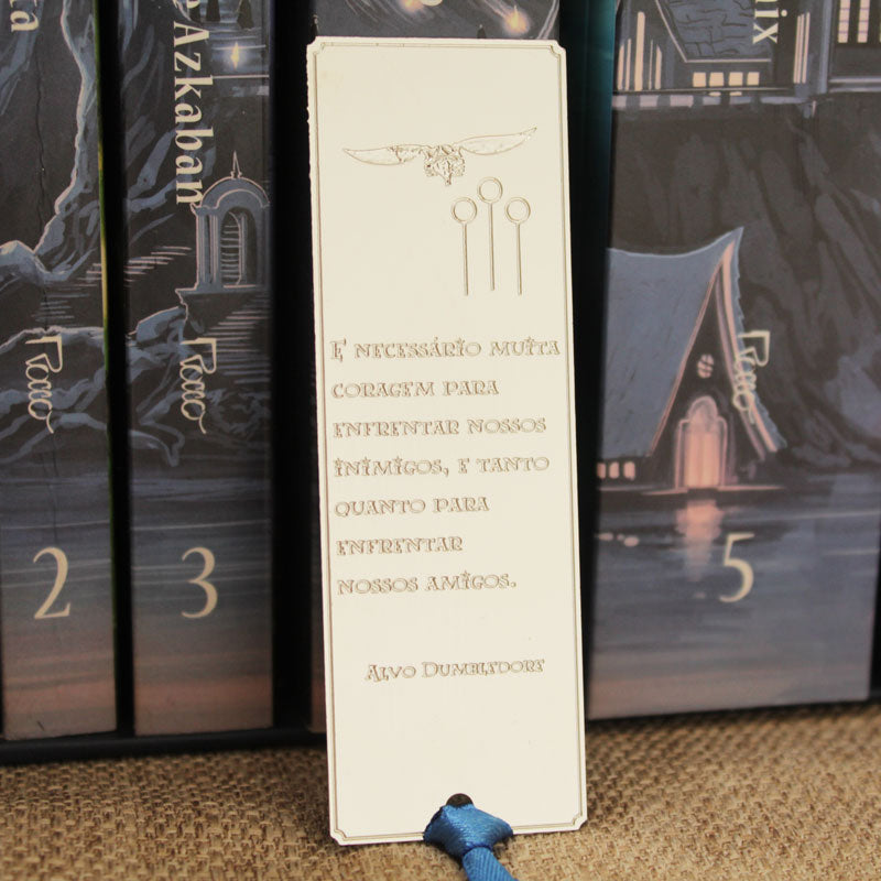 Marcador de Página Harry Potter Pomo de Ouro prateado 2