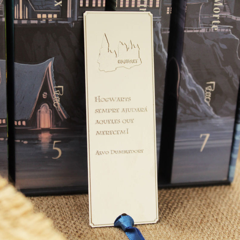 Marcador de páginas Harry Potter Castelo Hogwarts prateado 3