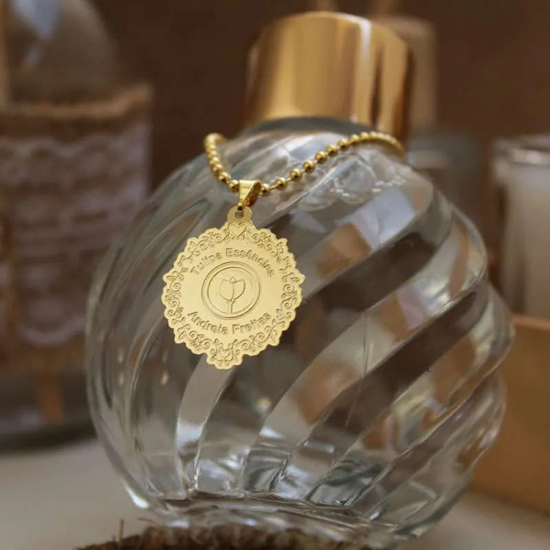 Medalha Personalizada para Aromatizadores MA35 dourada