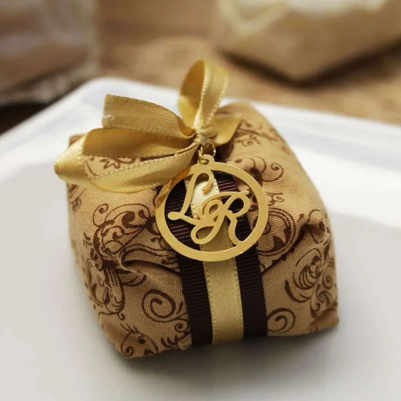 Monograma para Bem-casados Personalizados ouro