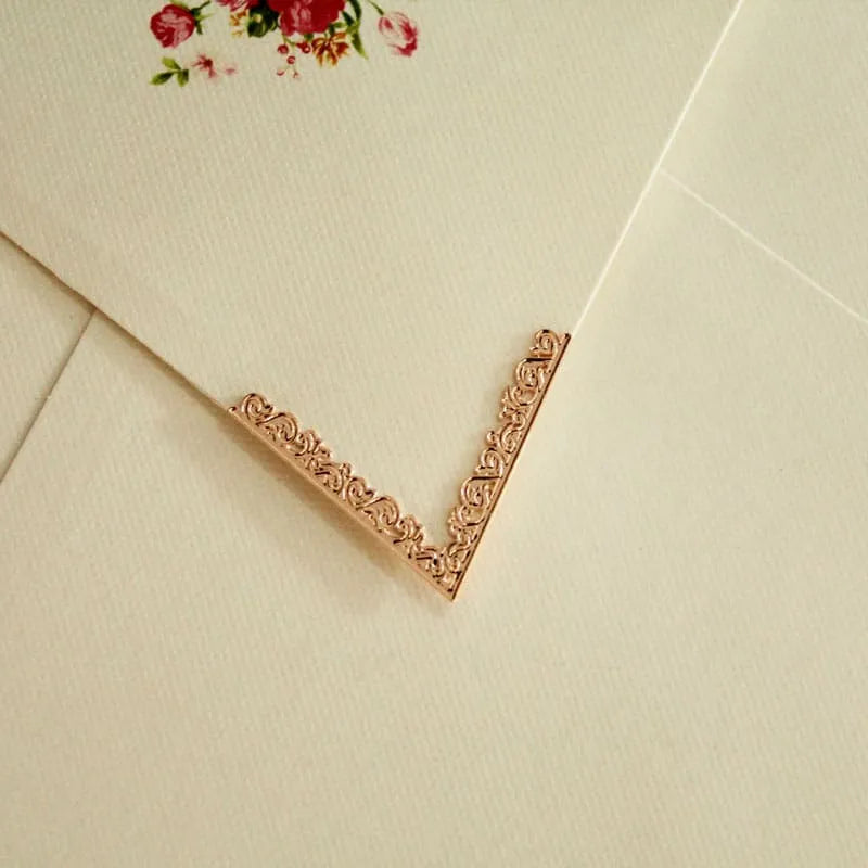 Ponteira de convite rose gold