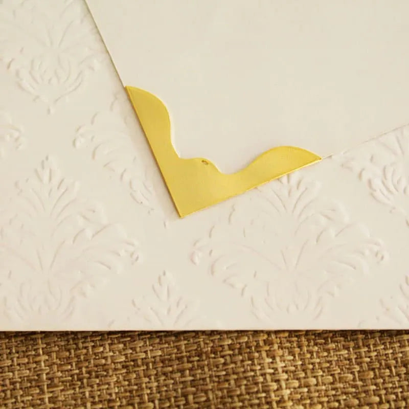 Ponteira para convite de Casamento Dourada