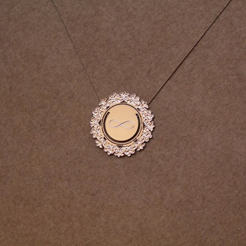 Símbolo do Infinito para Convites rose gold