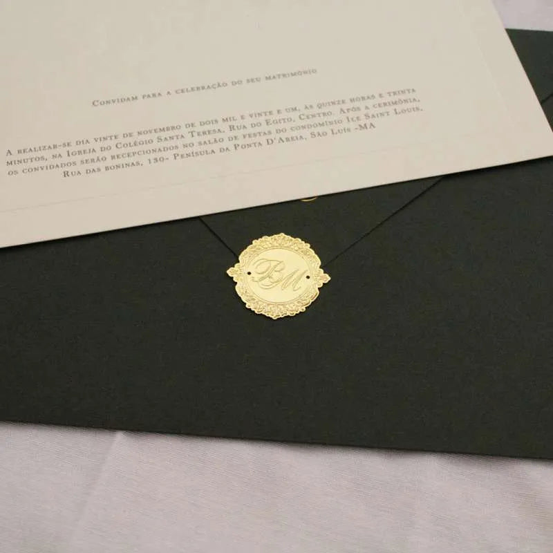 aplique de convites de casamento personalizados