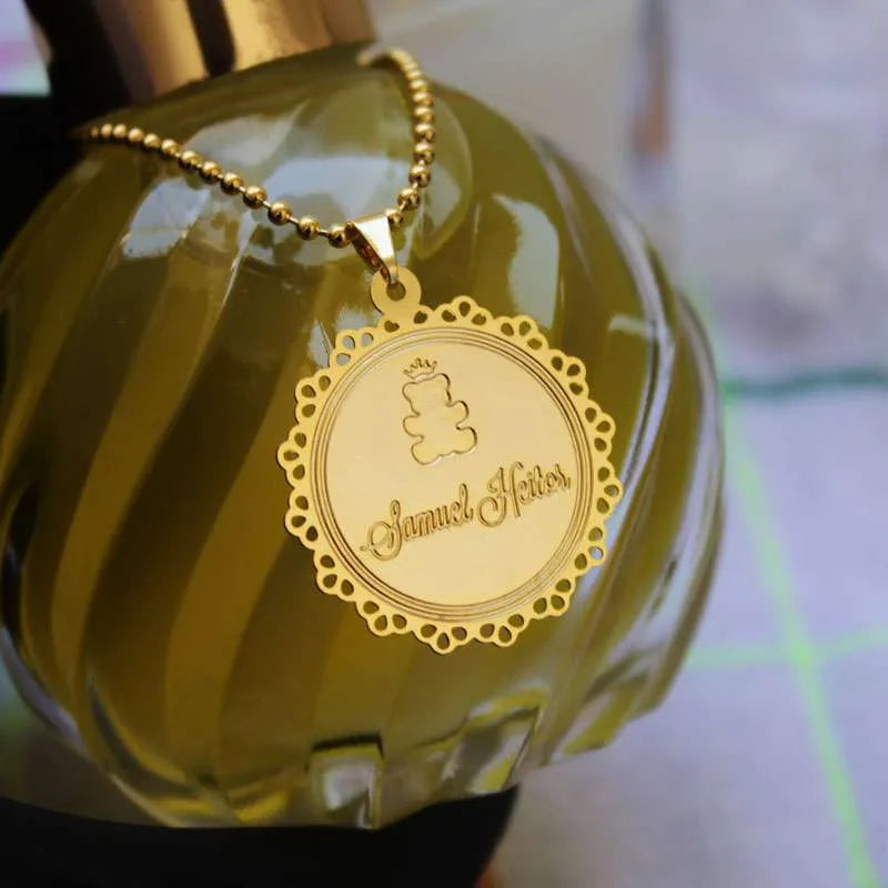 aromatizador para lembrancinha com medalha de metal personalizada