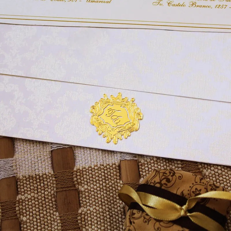 brasão de casamento personalizado para convites - LC123