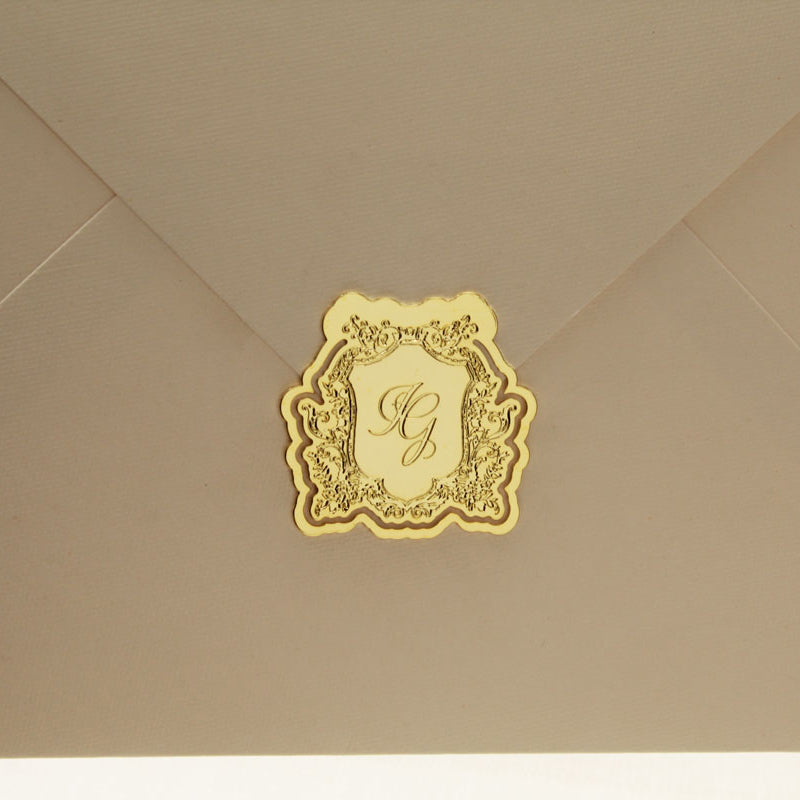 Brasão para Fechamento de Convites de Casamento - 4cm