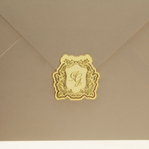 Brasão para Fechamento de Convites de Casamento - 4cm