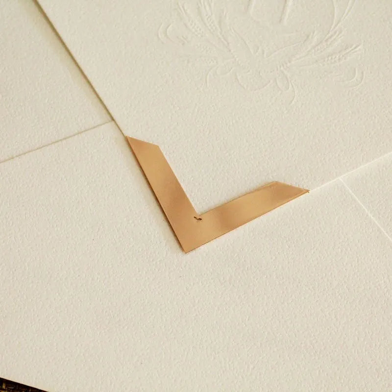 cantoneira para convites rose gold