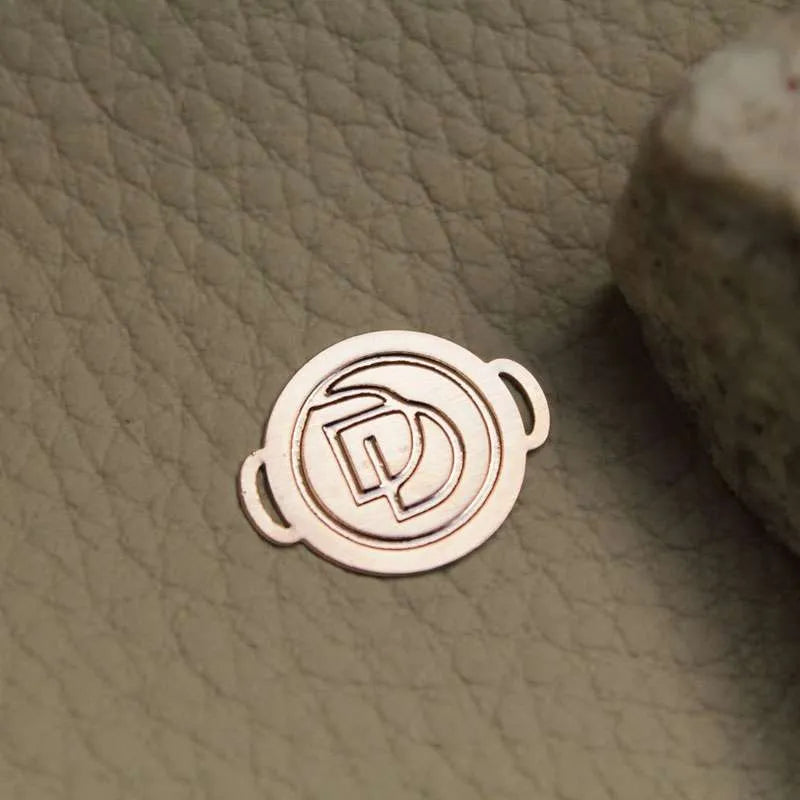 etiqueta personalizada para roupa rose gold