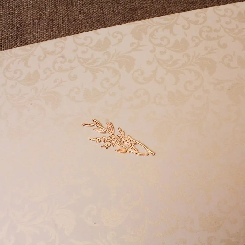 lacre para convite floral rose