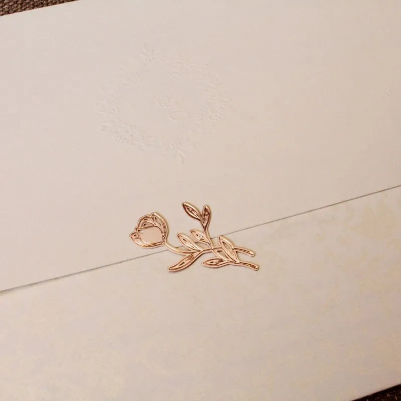 lacre para convites rose gold
