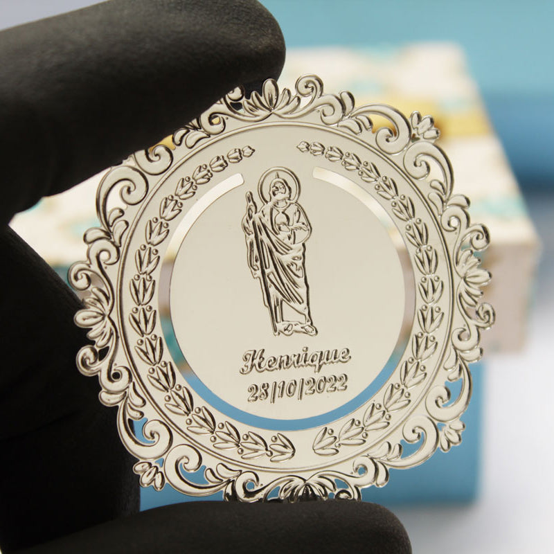 Lembrança de Batizado Personalizada - Marca Páginas (5cm)