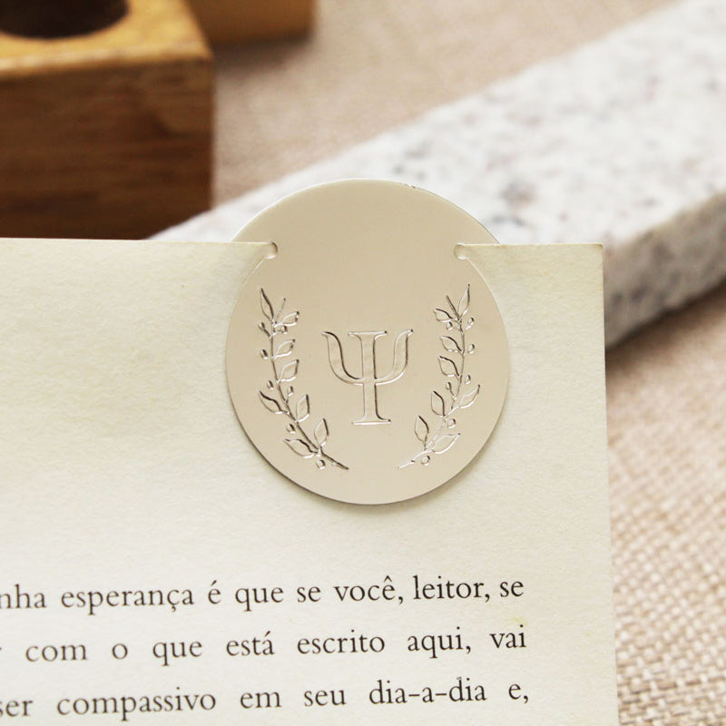 lembrança de formatura psicologia marca páginas prateado