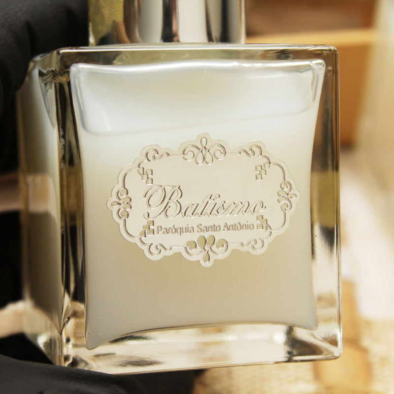 Rótulo para Difusor de Ambientes para Batizados