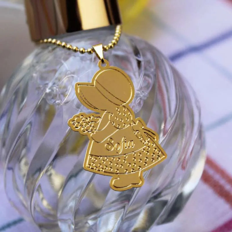 lembrancinha infantil personalizada pingente com nome