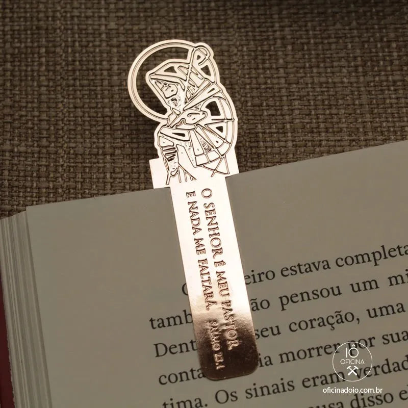 marca página bíblico rose