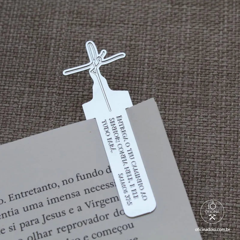 marca página gospel prata