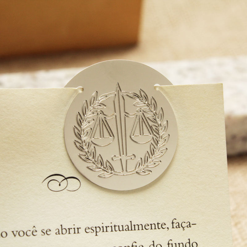 marca página para lembrança formatura de direito personalizado
