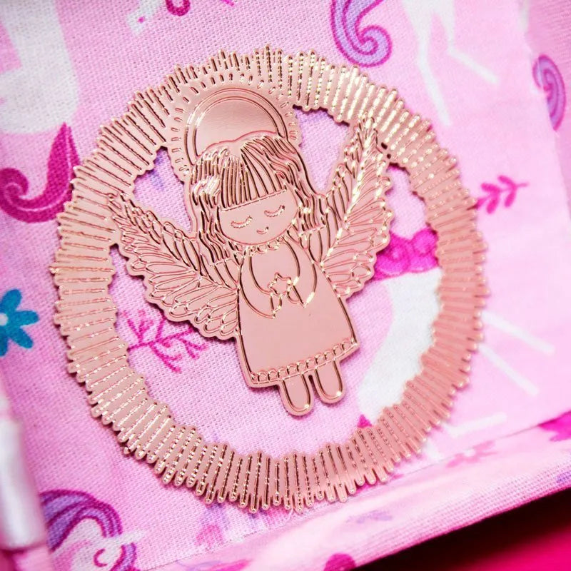 marcador de pagina anjo rose gold