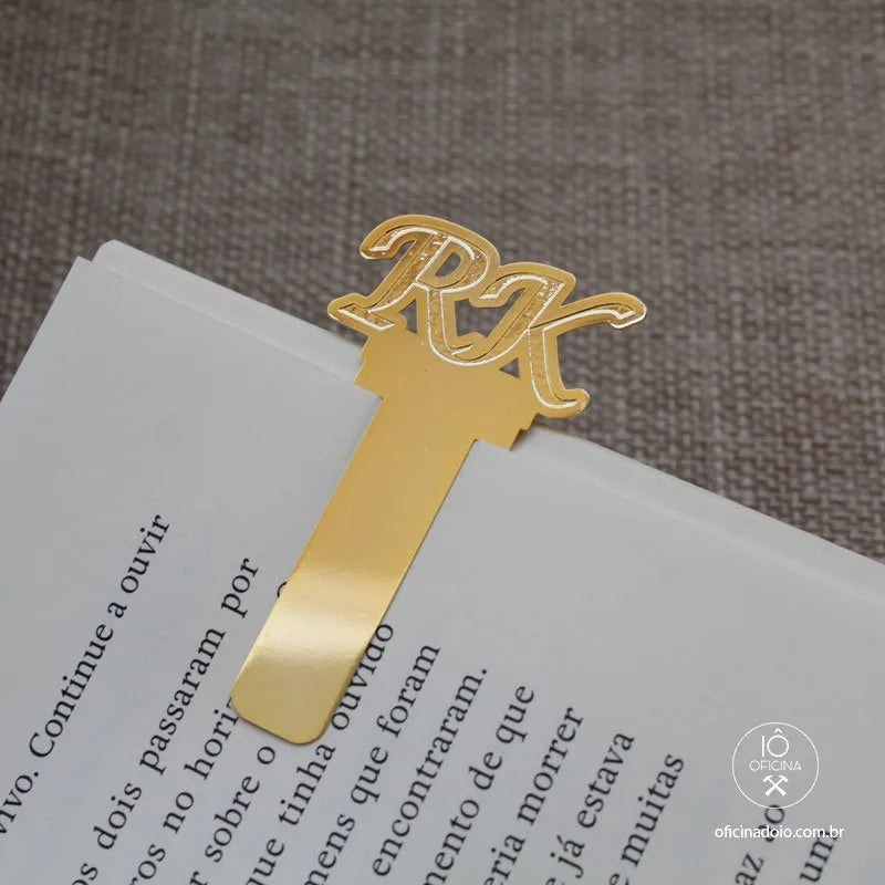 marcador de página de metal personalizado 1