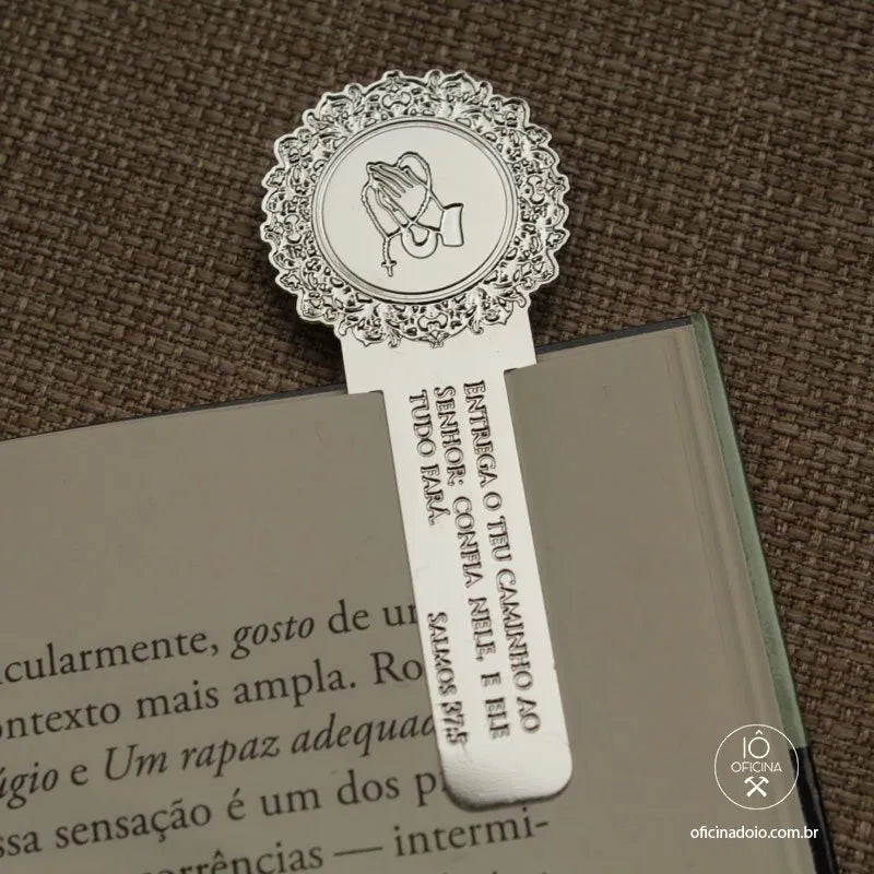marcador de página para bíblia prata