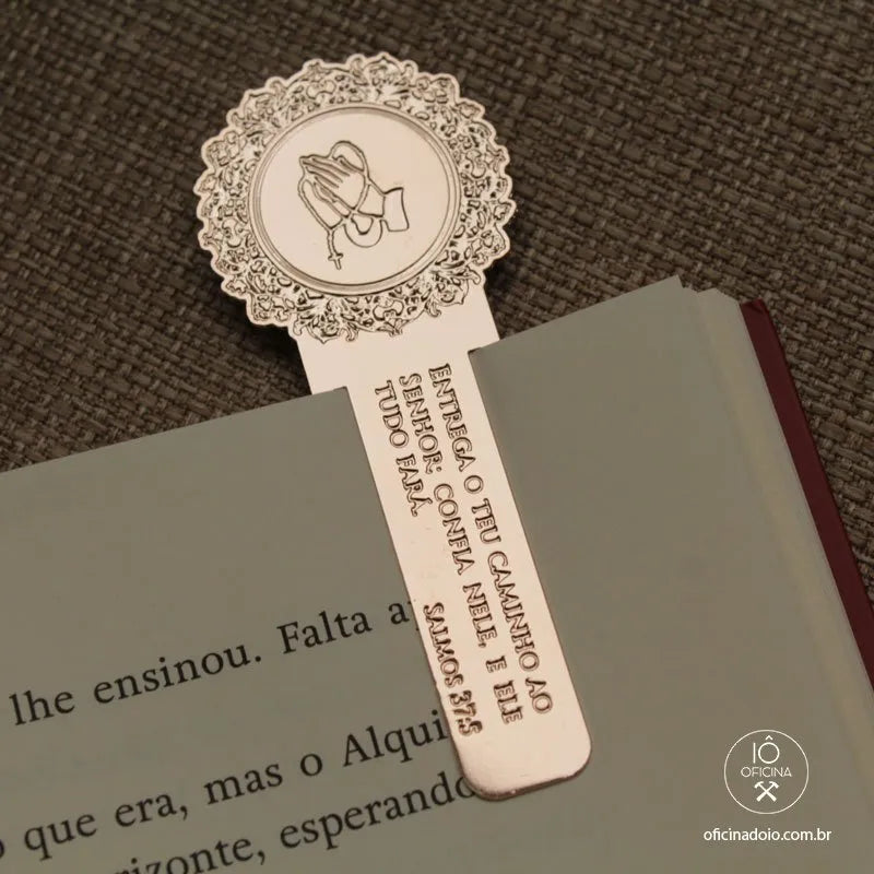 marcador de página para bíblia rose