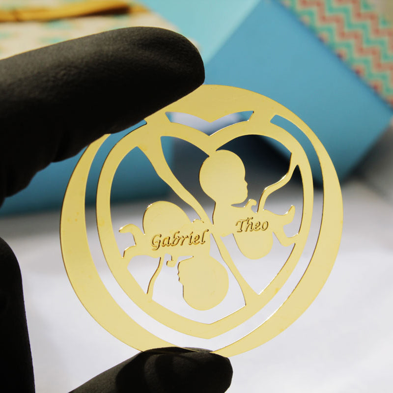 Lembrança Maternidade Personalizada - Gêmeos