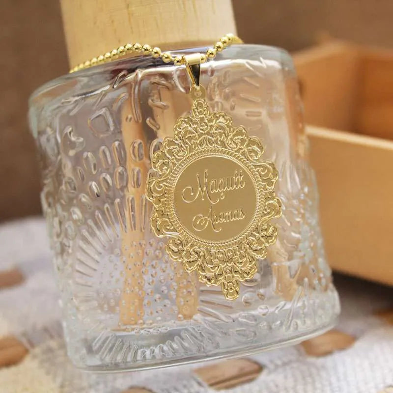 medalha com nome para aromatizadores de ambiente