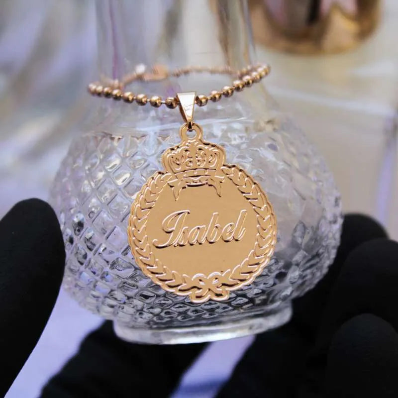 medalha com nome para lembrancinha infantil personalizada