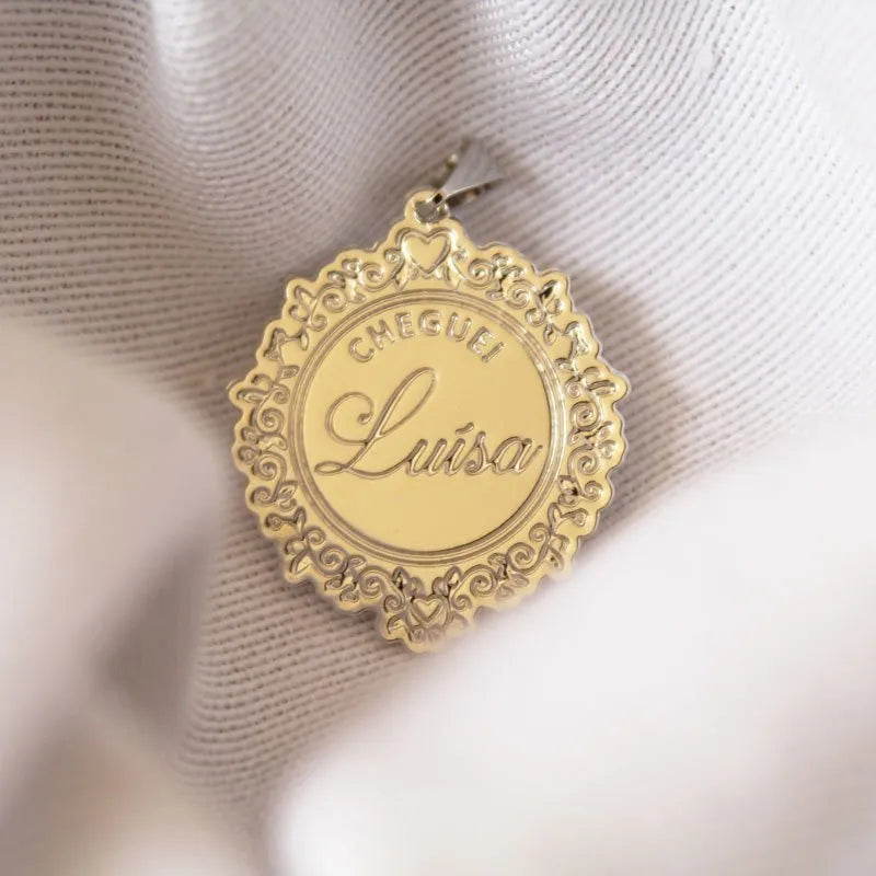medalha de batismo
