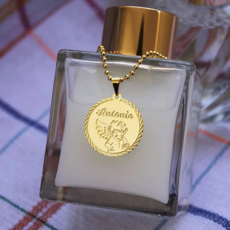 medalha de metal com nome para lembrancinhas personalizadas