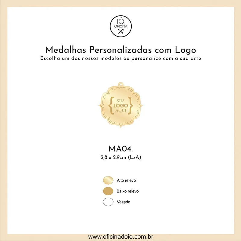 medalha para aromatizadores MA04