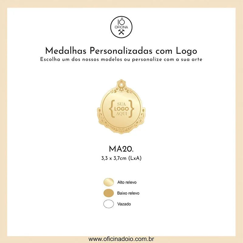 medalha para aromatizadores MA20