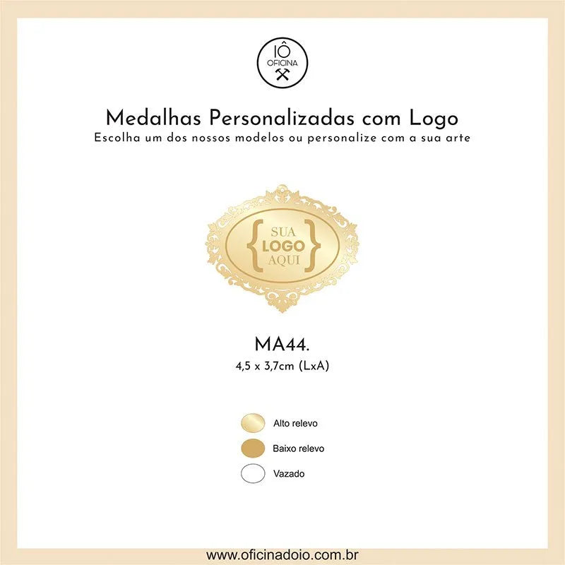 medalha para aromatizadores MA44