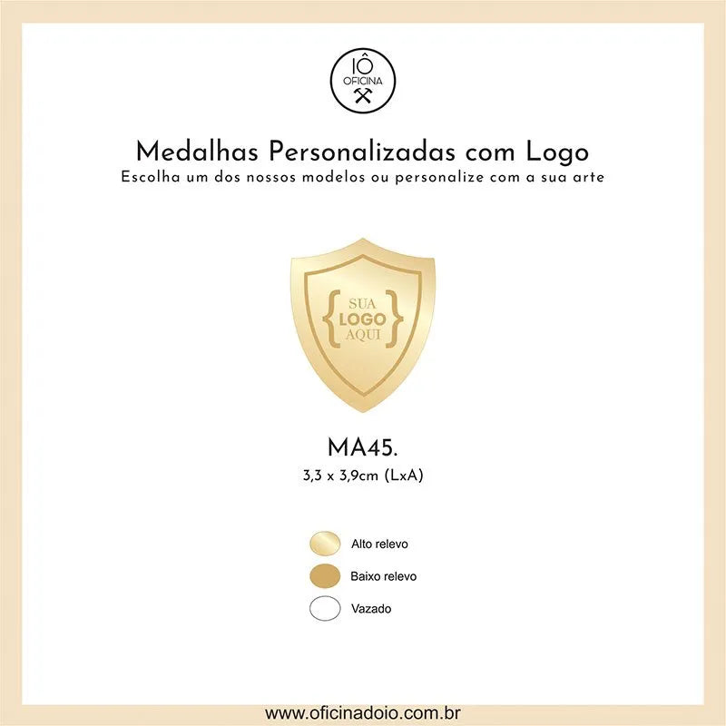 medalha para aromatizadores MA45