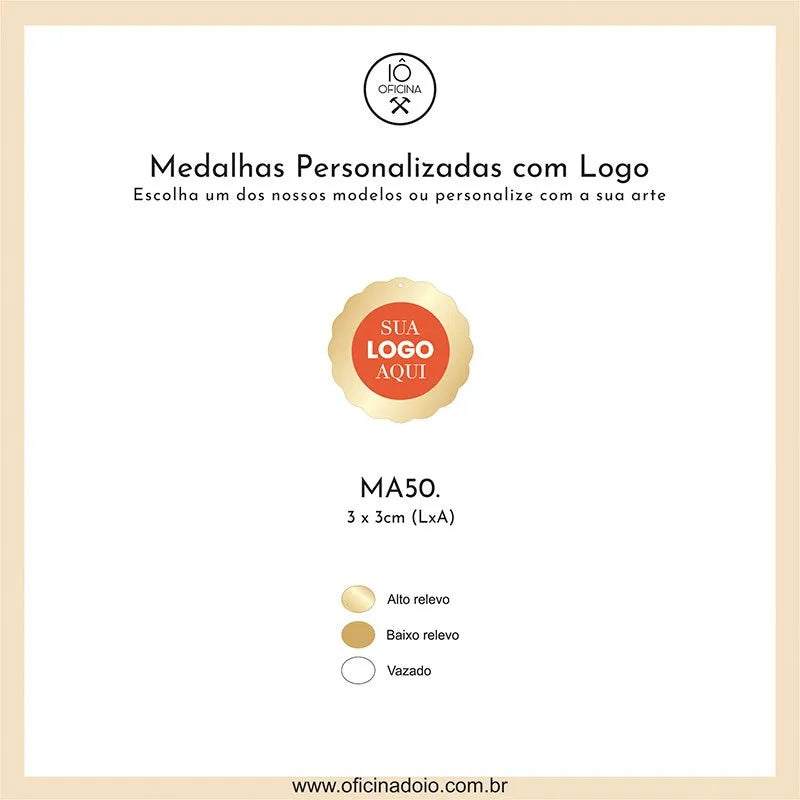 medalha para aromatizadores MA50