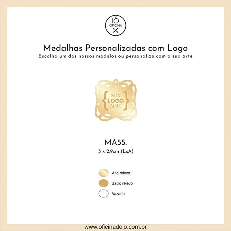 medalha para aromatizadores MA55