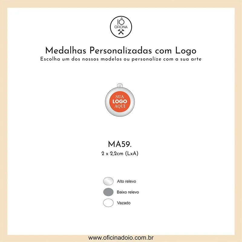 medalha para aromatizadores MA59