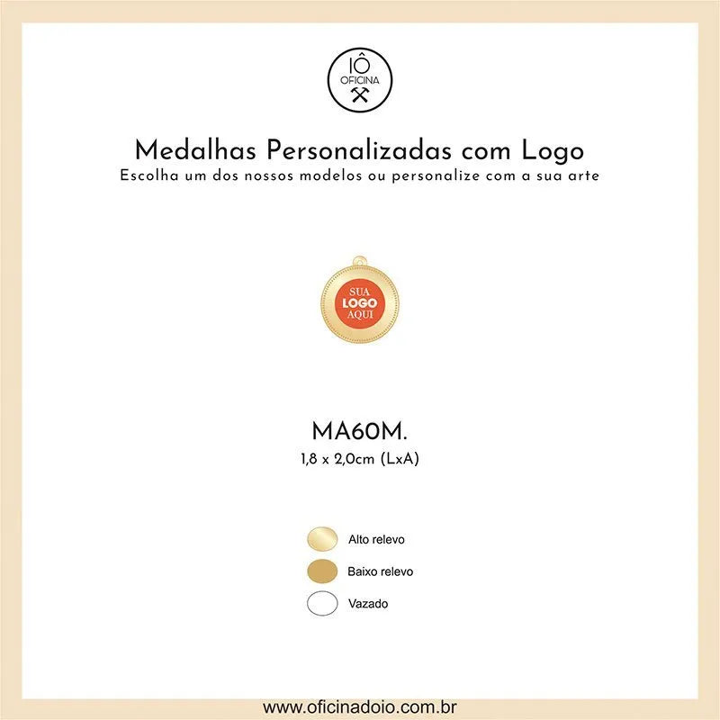 medalha para aromatizadores MA60M