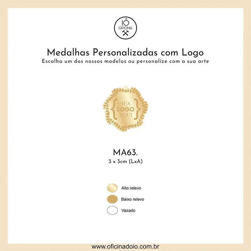 medalha para aromatizadores MA63