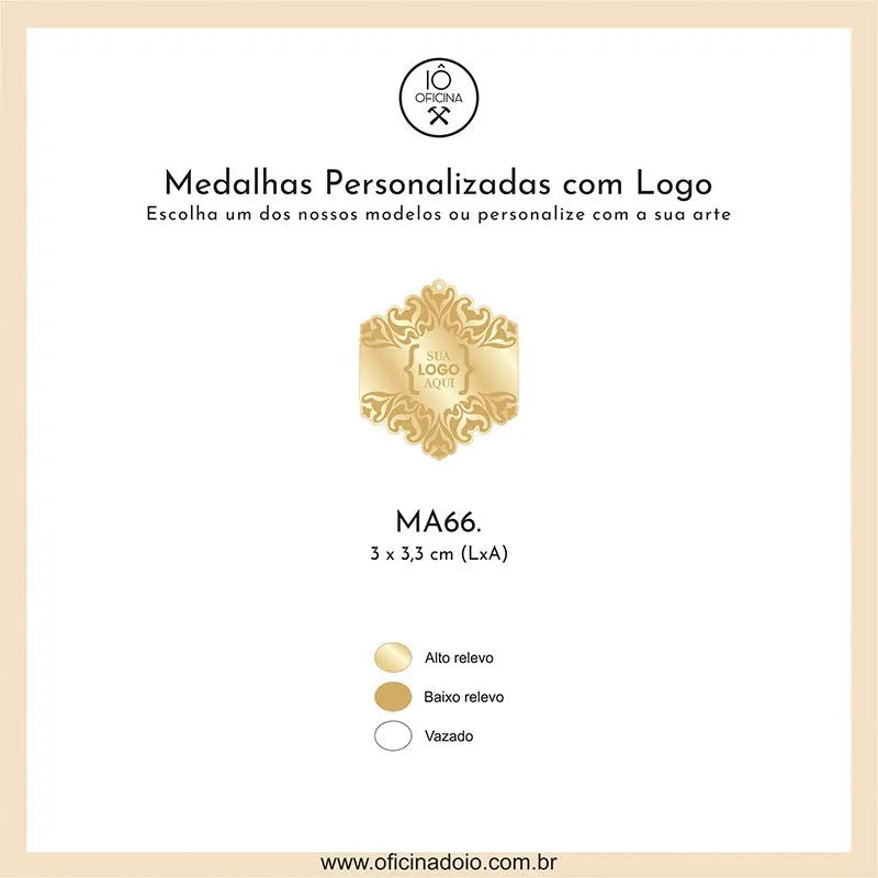 medalha para aromatizadores MA66