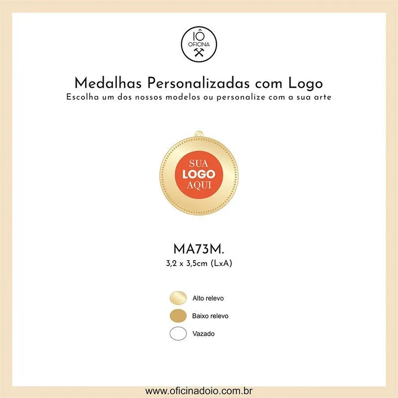 medalha para aromatizadores MA73M