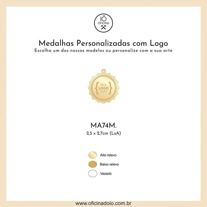 medalha para aromatizadores MA74M